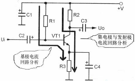三极管直流电路，三极管交流电路
