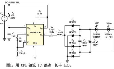 驱动LED的CFL整流器IC